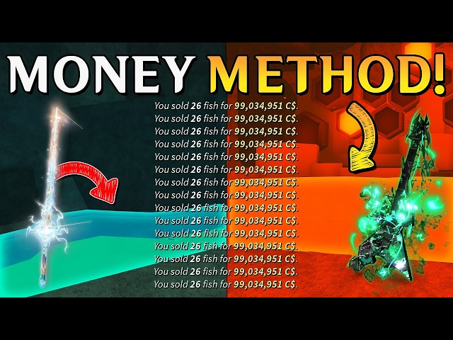 TOP 5 BEST MONEY METHOD RIGHT NOW in Fisch!