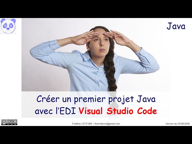 Créer un premier projet Java avec l’EDI VSC