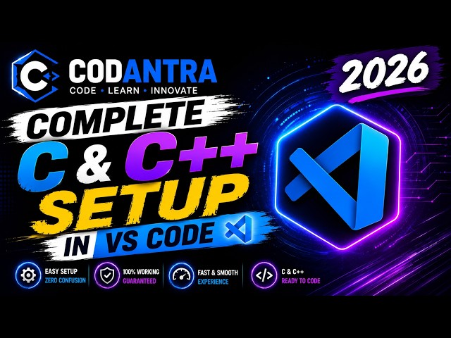 C/C++ in VS Code 2026 🚀 | MinGW Installation & Setup Guide