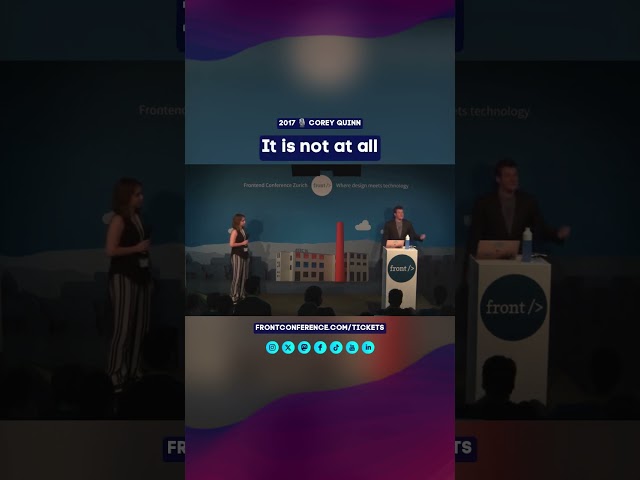 Git Submodules: A Developer's Cautionary Tale | #FrontZurich 2016 Corey Quinn #shorts