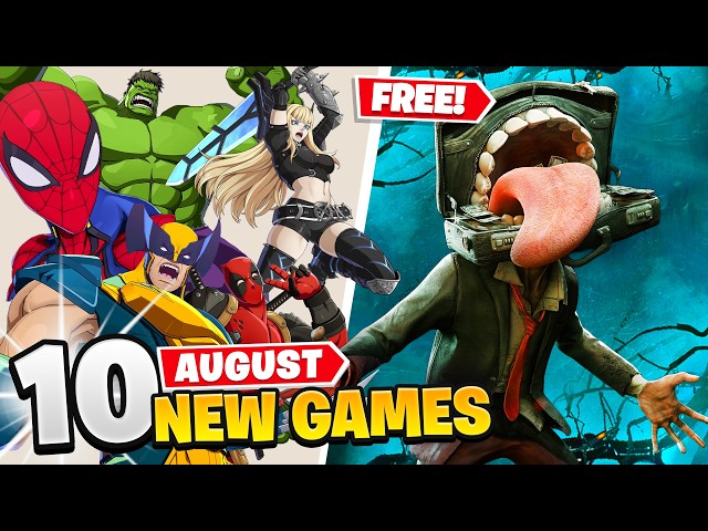 10 juegos nuevos de AGOSTO de 2026 (2 JUEGOS GRATIS)