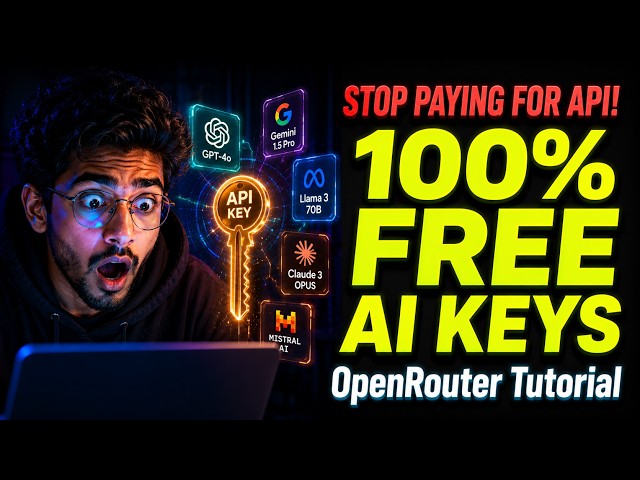 How to Get FREE AI API Keys (OpenRouter Full Tutorial)