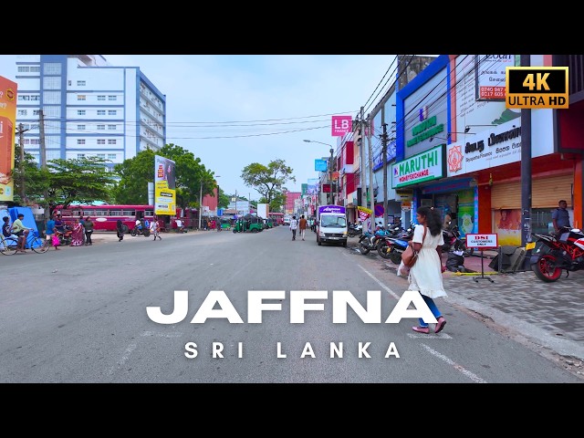 Exploring Jaffna City and Market, Sri Lanka | 4K Ultra HD Virtual Walking Tour