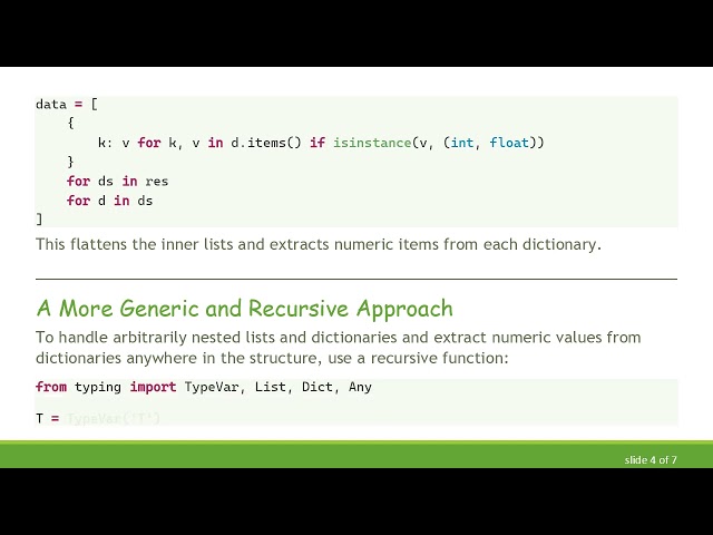 How to Extract Only Numeric Values from a Nested List of Dictionaries in Python