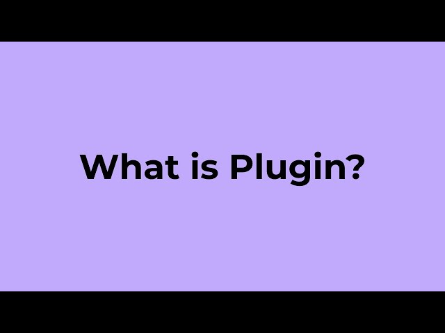What is Plugin?