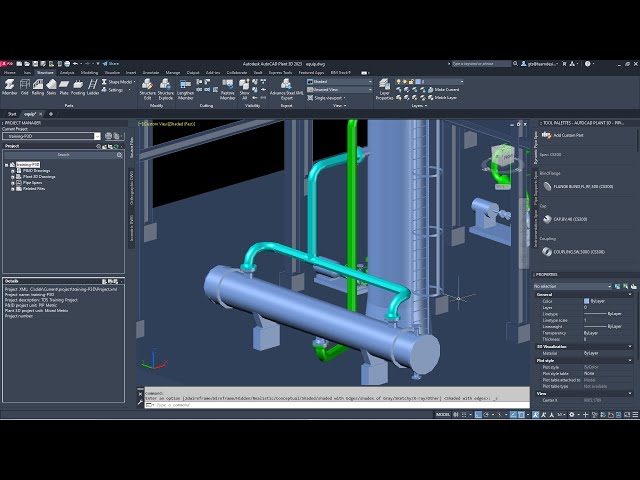 Autocad Plant 3D - Pipe Modelling