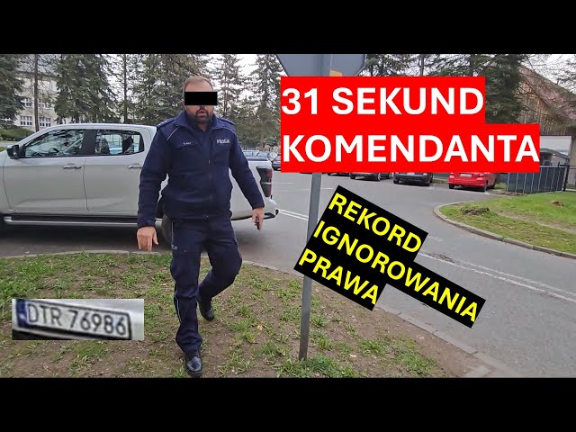 A police officer and deputy commander broke the record for breaking regulations? In 31 seconds!
