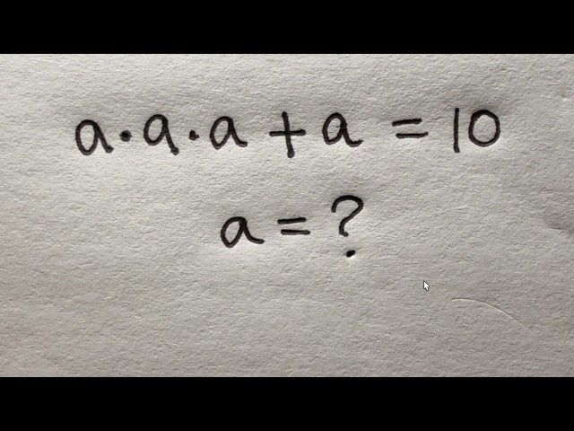 Only a genius can solve this Algebra equation | Math Olympiad Mathematics