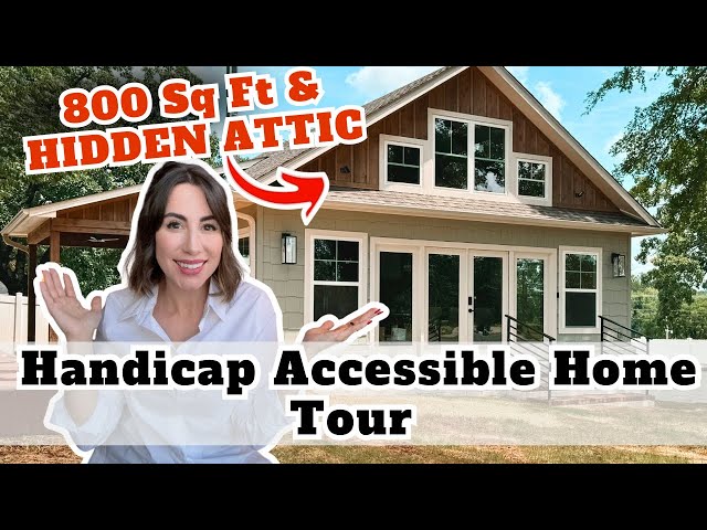 Visita a la casa de 800 pies cuadrados para suegras con acceso para personas con discapacidad | U...