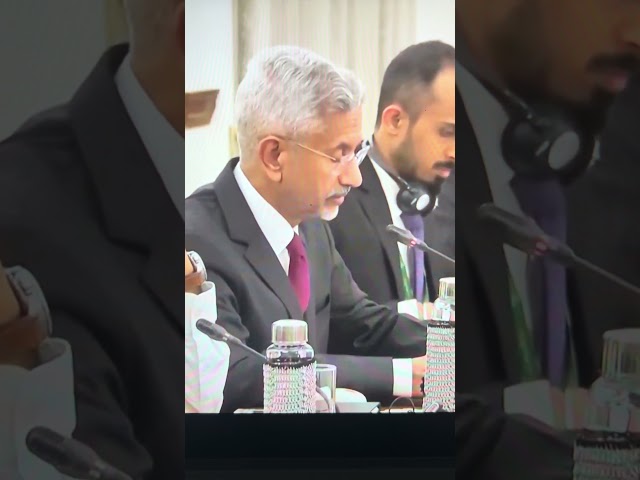India china talks: jaishankar stresses border peace with wang yi #news #indianews .