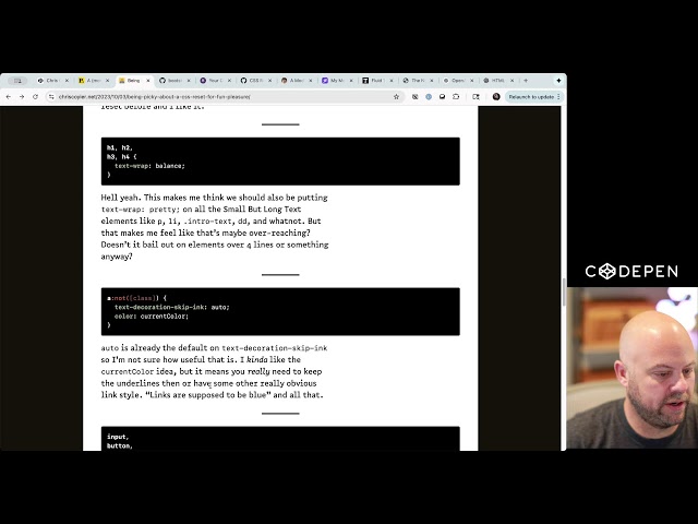 More on the CSS Starter. Modern stuff this time?