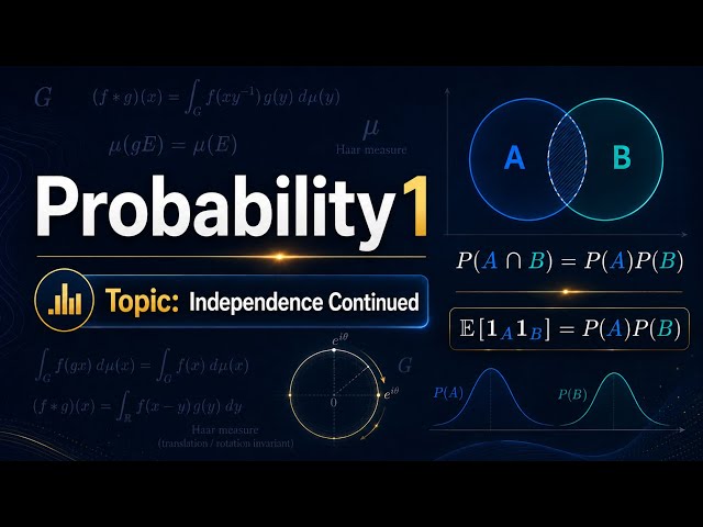 Probability 1:Independence(Continued)