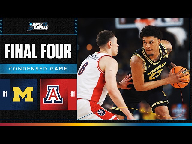 Michigan vs. Arizona - Final Four NCAA tournament extended highlights
