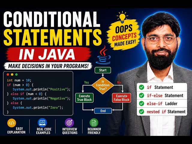 Conditional Statements in Java Explained | if, else, else-if & Nested