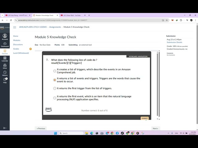 Module 5 Knowledge Check | Introducing Information Extraction