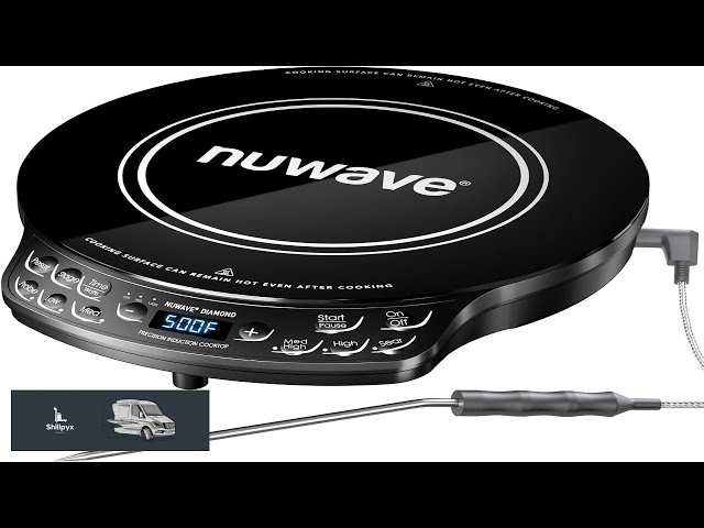 Nuwave Portable Induction Cooktop Diamond with Probe Advanced Countertop Burner 91 Temps