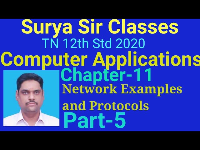 12rh STD Computer Applications | Computer Networks Part5