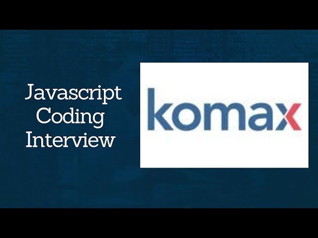 Real Javascript Interview Recording | Komax