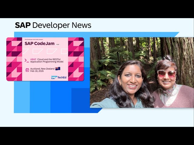 Developer Survey, RPT-1 Beta, CodeJams in ANZ, ABAP Roundtable, DYK 4 | SAP Developer News