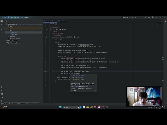 Chat Program Using Java Sockets