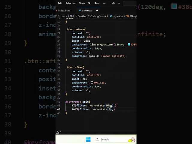 Modern UI Button Animation Using Only HTML & CSS ✨