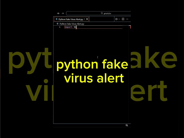 This Python Code Looks Like a Real Virus 😱 (But It’s Safe) | Day 13 #shorts #shortsfeed
