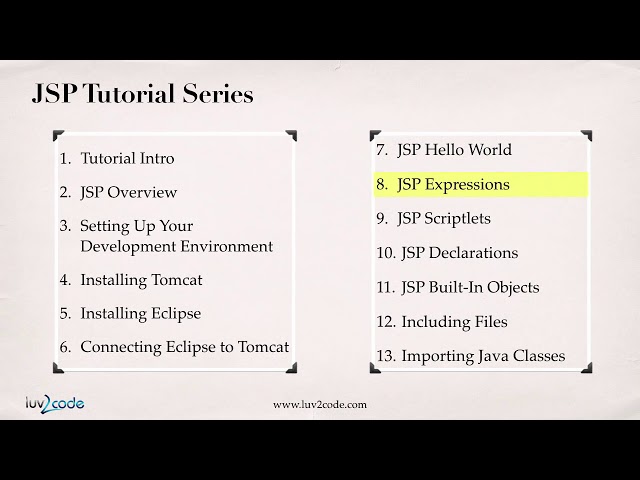 01 JSP Tutorial #1   Java Server Pages Tutorial   JSP Introduction