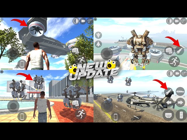 Finally New Update in INDIAN BIKE DRIVING 3D😱 Helicarrier Robots (SECRET)