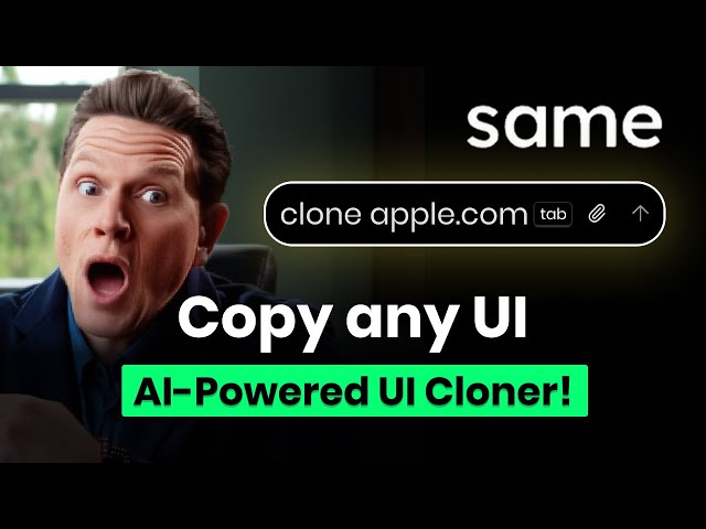 Clone UI Designs PERFECTLY with Same.dev (AI Demo)