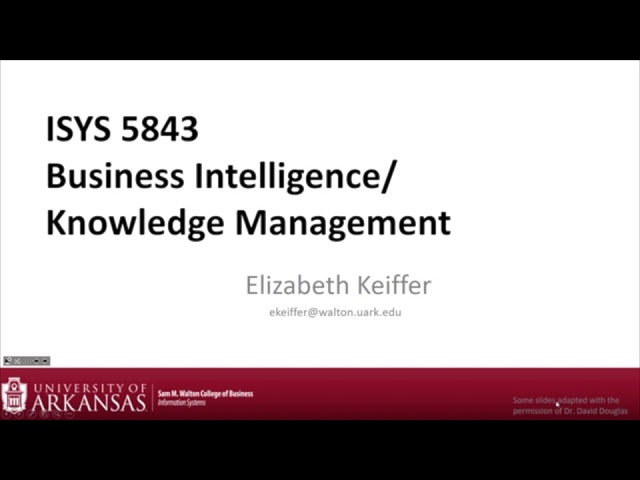 Lesson 1: Intro to Data Mining (01.16.19) - ISYS 5843