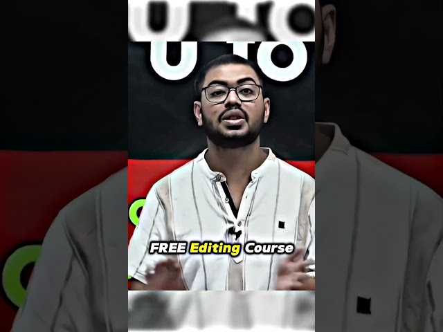 FREE Editing Course 🔥 from 0 !!