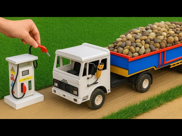 DIY Mini Truck Builds Strong Cement Bridge | Creative Engineering Construction Project