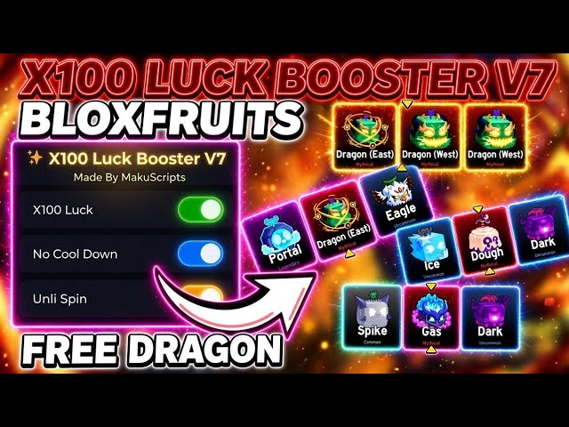 [TUTORIAL] Blox Fruits Luck Booster V7 Script | UNLI SPIN • BYPASS SPIN • FREE DRAGON