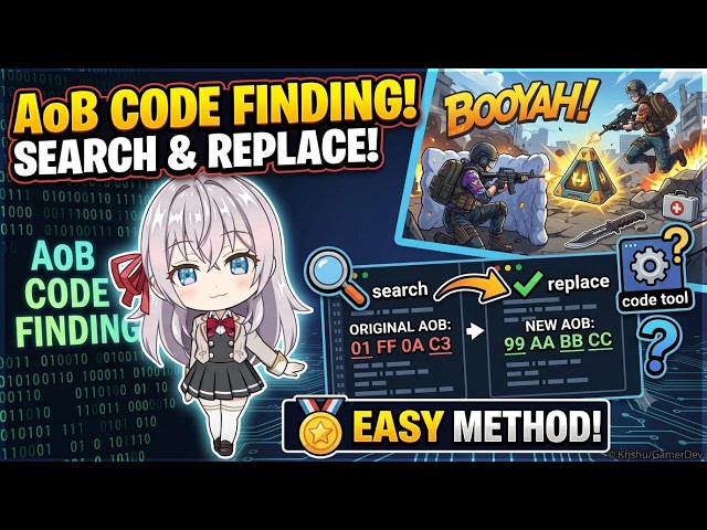 Find Safe AOB Search & Replace Codes From Scratch | Free Fire AOB Tutorial 🚀 || KRISHU X TOTORIALS