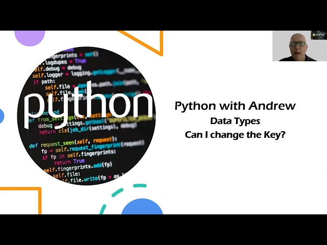 Python Data Types - Can I change the Key in a Dictionary?