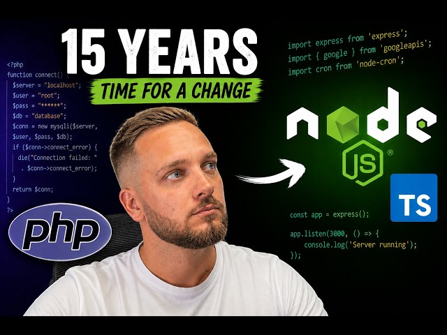 After 15 Years, I'm Finally Switching from PHP to Node.js