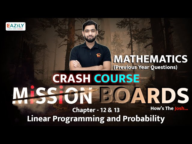 Linear Programming and Probability | Previous Year Questions | Crash Course | Class 12th
