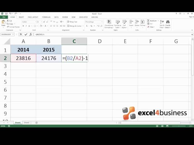 How to Calculate Percent Change in Excel