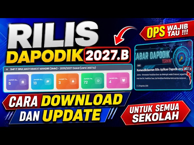 DAPODIK 2027.B RELEASE | HOW TO DOWNLOAD AND UPDATE IT