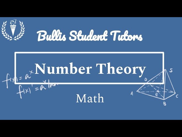 Introduction to Number Theory | Math