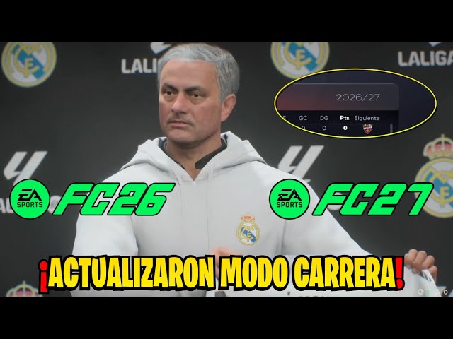 Actualizaron FC 26 a la Nueva Temporada 26-27 en Modo Carrera ¡Todo lo nuevo!