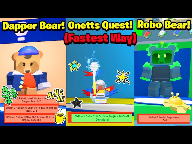 FAST! How To Complete Onetts, Robo Bears, & Dapper Bears Beesmas Quests Guide! (Bee Swarm Simulator)