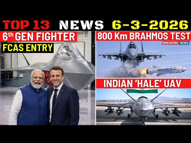 Indian Defence Updates : 6th Gen Fighter Entry,Brahmos-A Test,Su-30 Crash,M88 Assembly,New HALE UAV