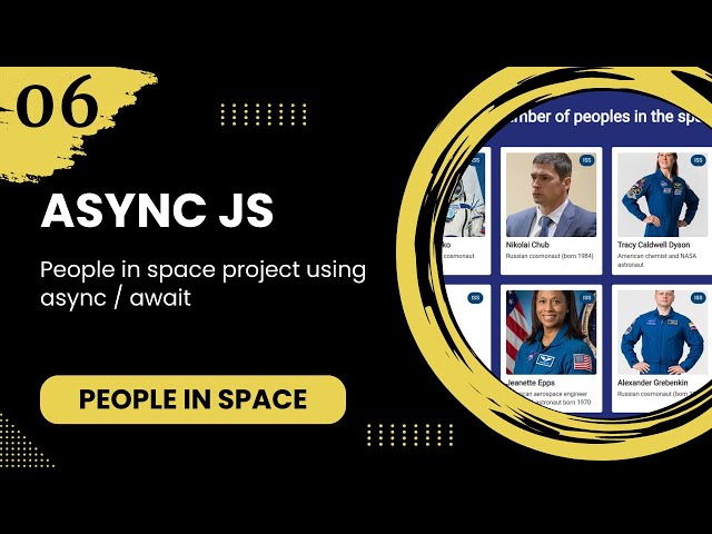 JavaScript #6 - People in space project using async await