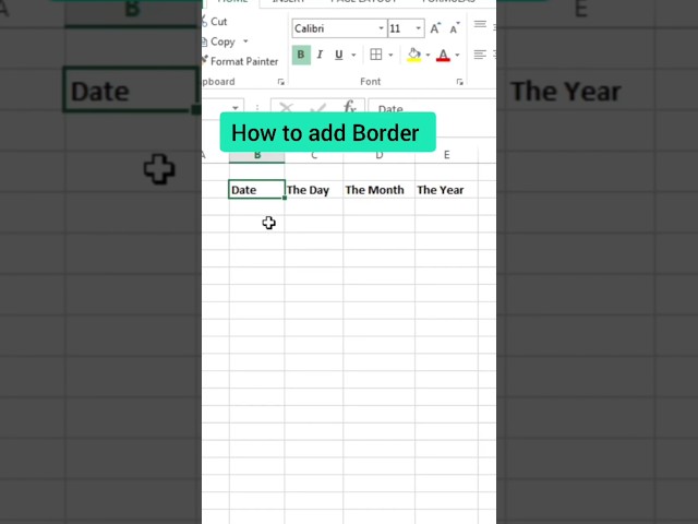 How to Add Borders in Excel Like a Pro! | Excel Border Tutorial  #excel #trending