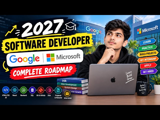 2027 में Software Developer कैसे बनें? | DSA + Projects + Jobs