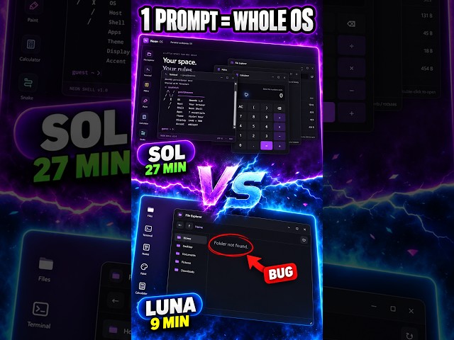 GPT-6 Sol vs Luna: I Asked Both to Build an OS | Day 5/30