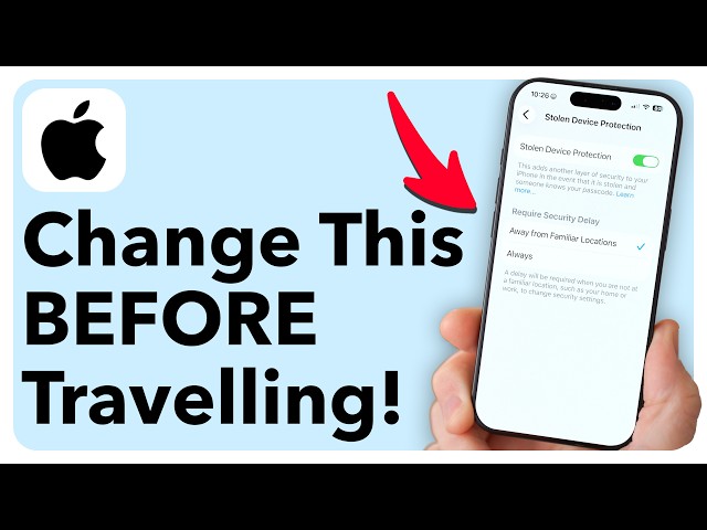 Never Travel Without Changing These iPhone Settings FIRST!