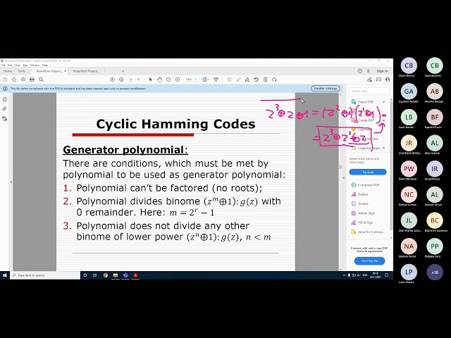 [10] Cyclic Hamming code. Part 2