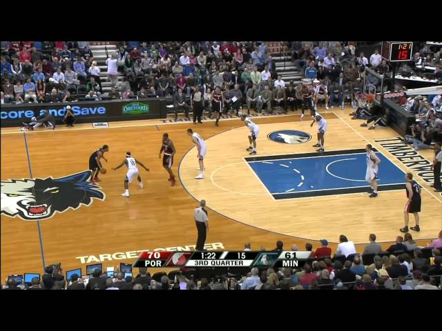 Sean Marks FOR THREE - 2.14.2011 vs @ Timberwolves